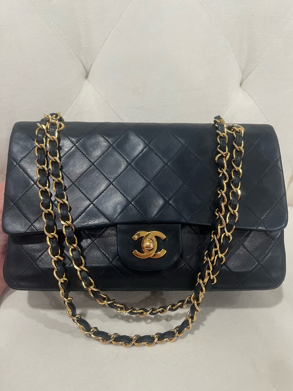 🖤🖤Chanel Vintage Classic Double Flap Quilted Lambskin 24K Gold Plated hardware